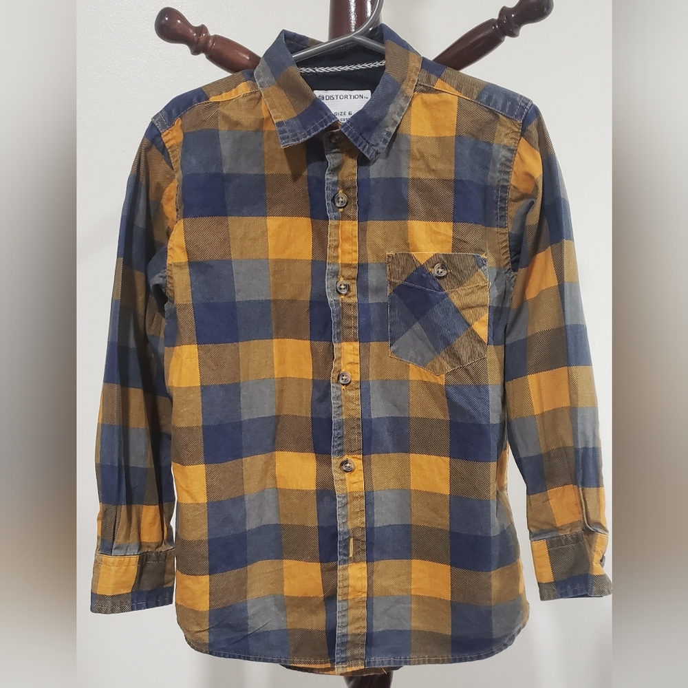 Boys plaid longsleeve shirt